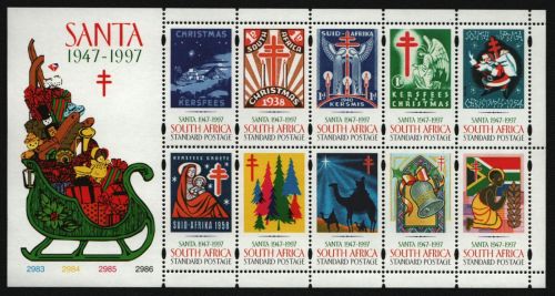 Südafrika 1997 - Mi-Nr. 1090-1099 ** - MNH - KLB - Weihnachten / X-mas