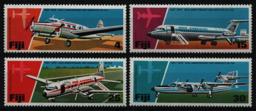 Fidschi 1976 - Mi-Nr. 354-357 ** - MNH - Flugzeuge / Airplanes