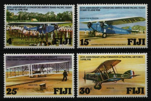 Fidschi 1978 - Mi-Nr. 375-378 ** - MNH - Flugzeuge / Airplanes