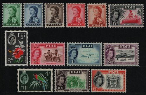 Fidschi 1959 - Mi-Nr. 141-153 ** - MNH - Queen Elizabeth II (II)