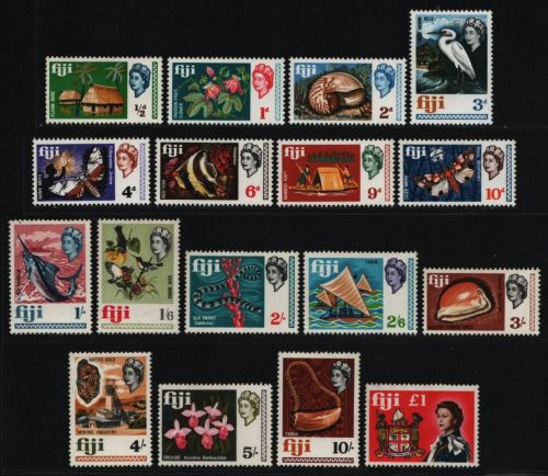 Fidschi 1968 - Mi-Nr. 212-228 ** - MNH - Queen Elizabeth II (II)
