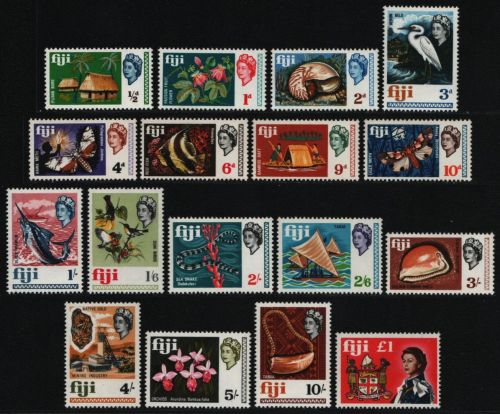 Fidschi 1968 - Mi-Nr. 212-228 ** - MNH - Queen Elizabeth II (III)