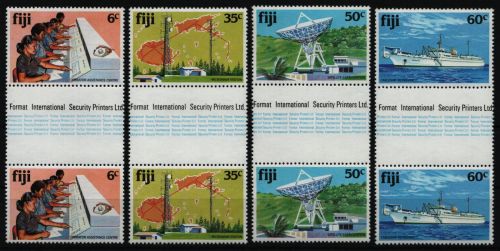 Fidschi 1981 - Mi-Nr. 439-442 ** - MNH - Stegpaare - Fernmeldewesen