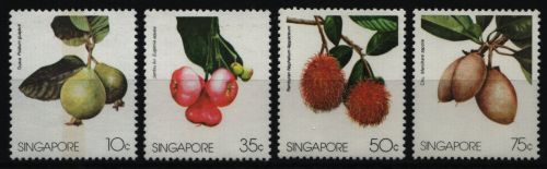 Singapur 1986 - Mi-Nr. 490-493 ** - MNH - Früchte / Fruits