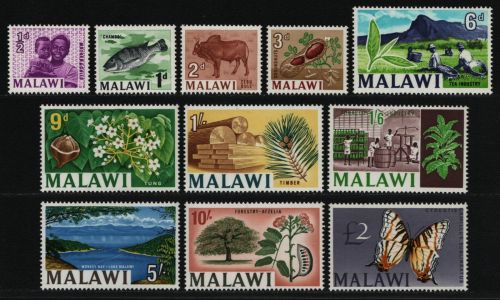 Malawi 1966 - Mi-Nr. 41-51 ** - MNH - Freimarken / Definitives (IV)