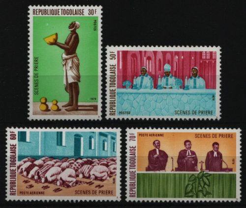 Togo 1979 - Mi-Nr. 1388-1391 A ** - MNH - Religion in Togo