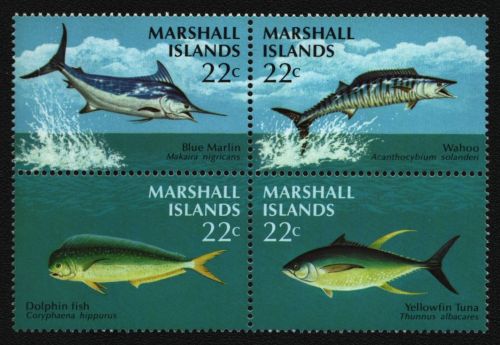 Marshall-Inseln 1986 - Mi-Nr. 92-95 ** - MNH - ZDR - Fische / Fish