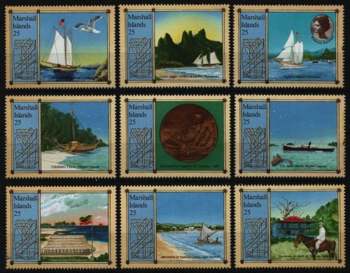 Marshall-Inseln 1988 - Mi-Nr. 176-184 ** - MNH - R.L. Stevenson