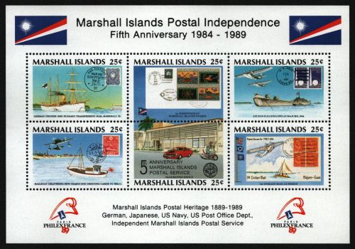 Marshall-Inseln 1989 - Mi-Nr. Block 5 ** - MNH - Schiffe / Ships