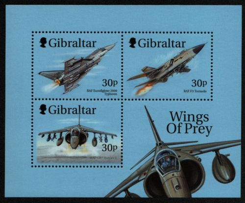 Gibraltar 1999 - Mi-Nr. Block 38 ** - MNH - Flugzeuge / Airplanes
