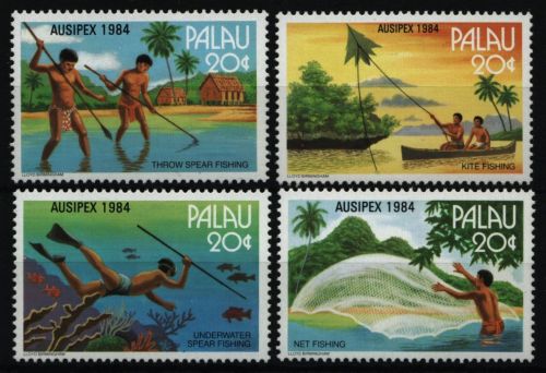 Palau 1984 - Mi-Nr. 55-58 ** - MNH - Fischen / Fishing