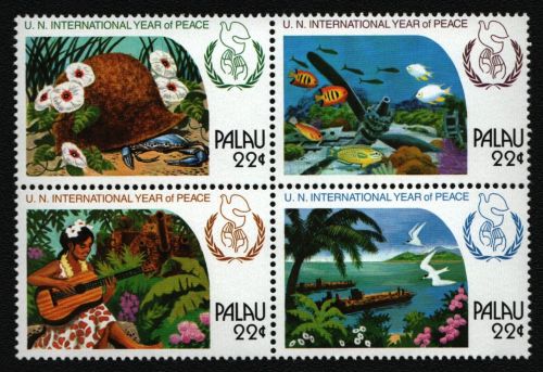 Palau 1986 - Mi-Nr. 154-157 ** - MNH - ZDR - Internationales Jahr des Friedens