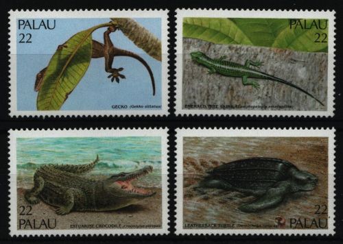 Palau 1986 - Mi-Nr. 159-162 ** - MNH - Reptilien / Reptiles