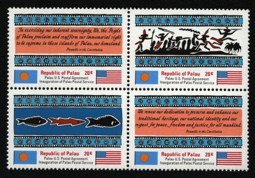 Palau 1983 - Mi-Nr. 1-4 ** - MNH - ZDR - Fische / Fish