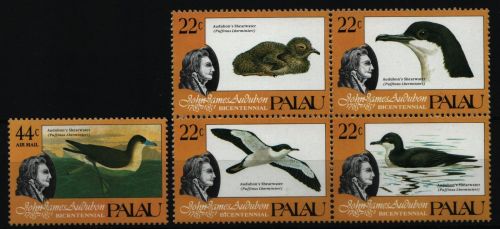 Palau 1985 - Mi-Nr. 65-69 ** - MNH - Vögel / Birds - Audubon