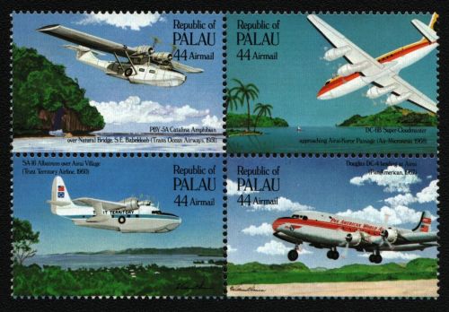 Palau 1985 - Mi-Nr. 92-95 ** - MNH - ZDR - Flugzeuge / Airplanes