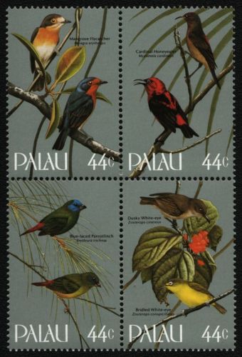 Palau 1986 - Mi-Nr. 101-104 ** - MNH - ZDR - Vögel / Birds
