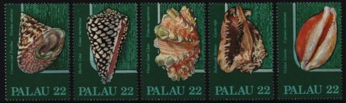 Palau 1986 - Mi-Nr. 149-153 ** - MNH - Meeresschnecken / Marine snails