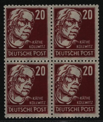 SBZ 1948 - Mi-Nr. 219 a ** - MNH - Viererblock - BPP geprüft