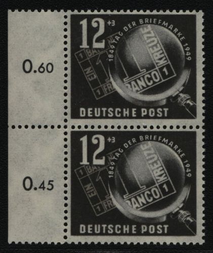 DDR 1949 - Mi-Nr. 245 ** - MNH - Paar - senkrecht