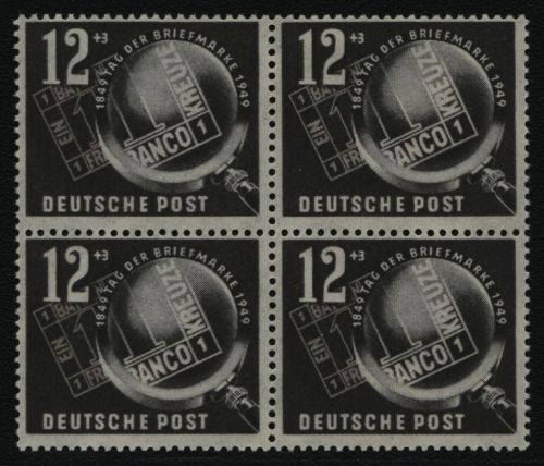 DDR 1949 - Mi-Nr. 245 ** - MNH - Viererblock