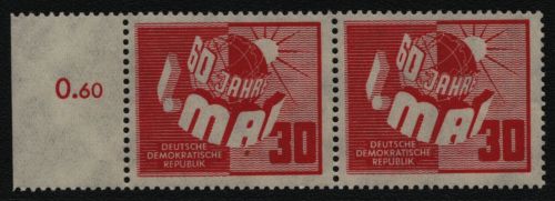 DDR 1950 - Mi-Nr. 250 ** - MNH - Paar - waagerecht