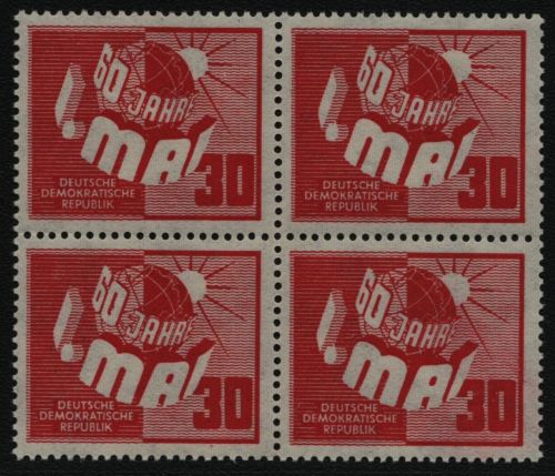 DDR 1950 - Mi-Nr. 250 ** - MNH - Viererblock
