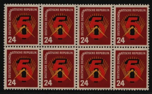 DDR 1951 - Mi-Nr. 293 ** - MNH - Achterblock