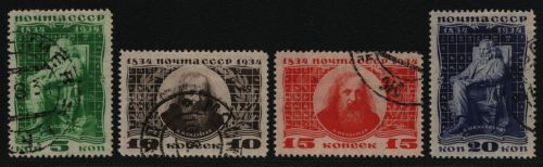 Russia / Sowjetunion 1934 - Mi-Nr. 476-479 gest / used - Mendelejew (IV)