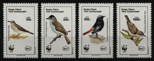 Türkisch Zypern 1990 - Mi-Nr. 275-278 ** - MNH - Vögel / Birds