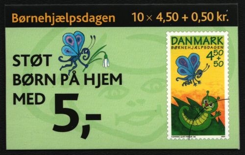 Dänemark 2004 - Mi-Nr. 1360 ** - MNH - Markenheft - Schmetterlinge / Butterflies