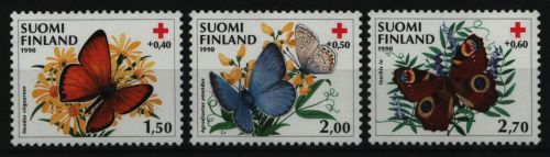Finnland 1990 - Mi-Nr. 1110-1112 ** - MNH - Schmetterlinge / Butterflies