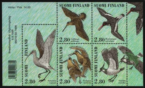 Finnland 1996 - Mi-Nr. 1352-1356 ** - MNH - KLB - Vögel / Birds