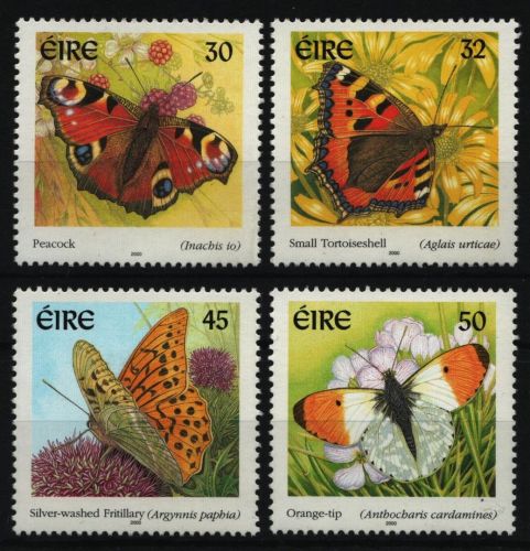 Irland 2000 - Mi-Nr. 1275-1278 I ** - MNH - Schmetterlinge / Butterflies