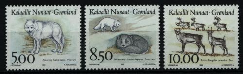 Grönland 1993 - Mi-Nr. 239-241 ** - MNH - Wildtiere / Wild animals