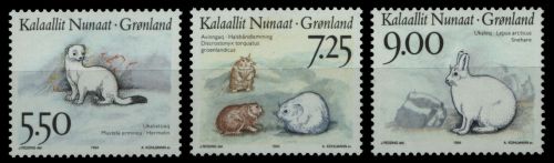 Grönland 1994 - Mi-Nr. 249-251 ** - MNH - Wildtiere / Wild animals
