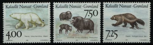Grönland 1995 - Mi-Nr. 274-276 ** - MNH - Wildtiere / Wild animals