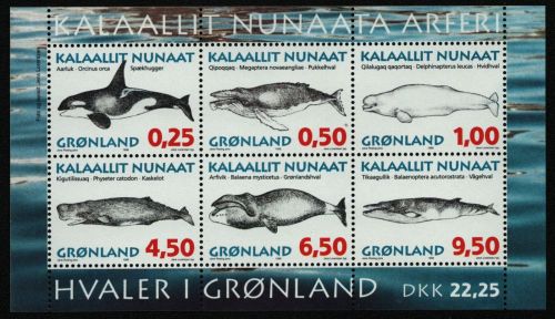 Grönland 1996 - Mi-Nr. Block 10 ** - MNH - Wale / Whales