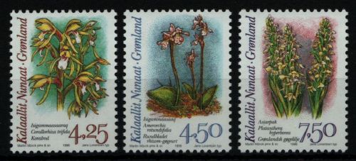 Grönland 1996 - Mi-Nr. 284-286 y ** - MNH - Orchideen / Orchids