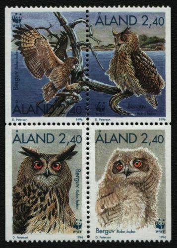 Aland 1996 - Mi-Nr. 109-112 ** - MNH - Eulen / Owls