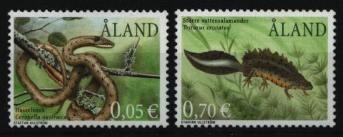 Aland 2002 - Mi-Nr. 199-200 ** - MNH - Reptilien & Amphibien