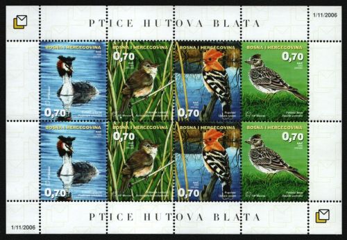 Bosnien-Herzegowina 2006 - Mi-Nr. 188-191 ** - MNH - KLB - Vögel / Birds