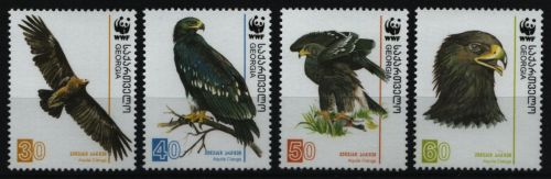 Georgien 2007 - Mi-Nr. 527-530 ** - MNH - Vögel / Birds