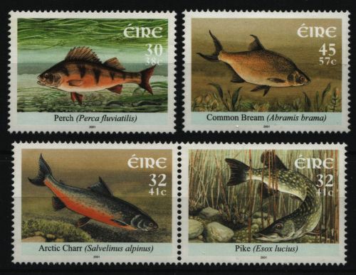 Irland 2001 - Mi-Nr. 1369-1372 ** - MNH - Fische / Fish