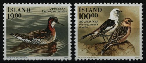 Island 1989 - Mi-Nr. 697-698 ** - MNH - Vögel / Birds