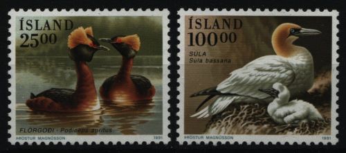 Island 1991 - Mi-Nr. 738-739 ** - MNH - Vögel / Birds