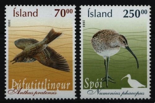 Island 2003 - Mi-Nr. 1042-1043 ** - MNH - Vögel / Birds