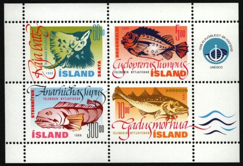 Island 1998 - Mi-Nr. Block 21 ** - MNH - Fische / Fish