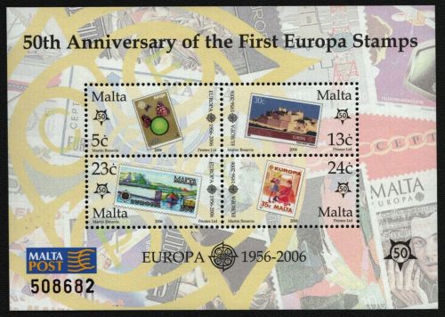 Malta 2006 - Mi-Nr. Block 32 ** - MNH - Marke auf Marke