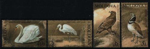 Moldawien 2003 - Mi-Nr. 481-484 A ** - MNH - Vögel / Birds